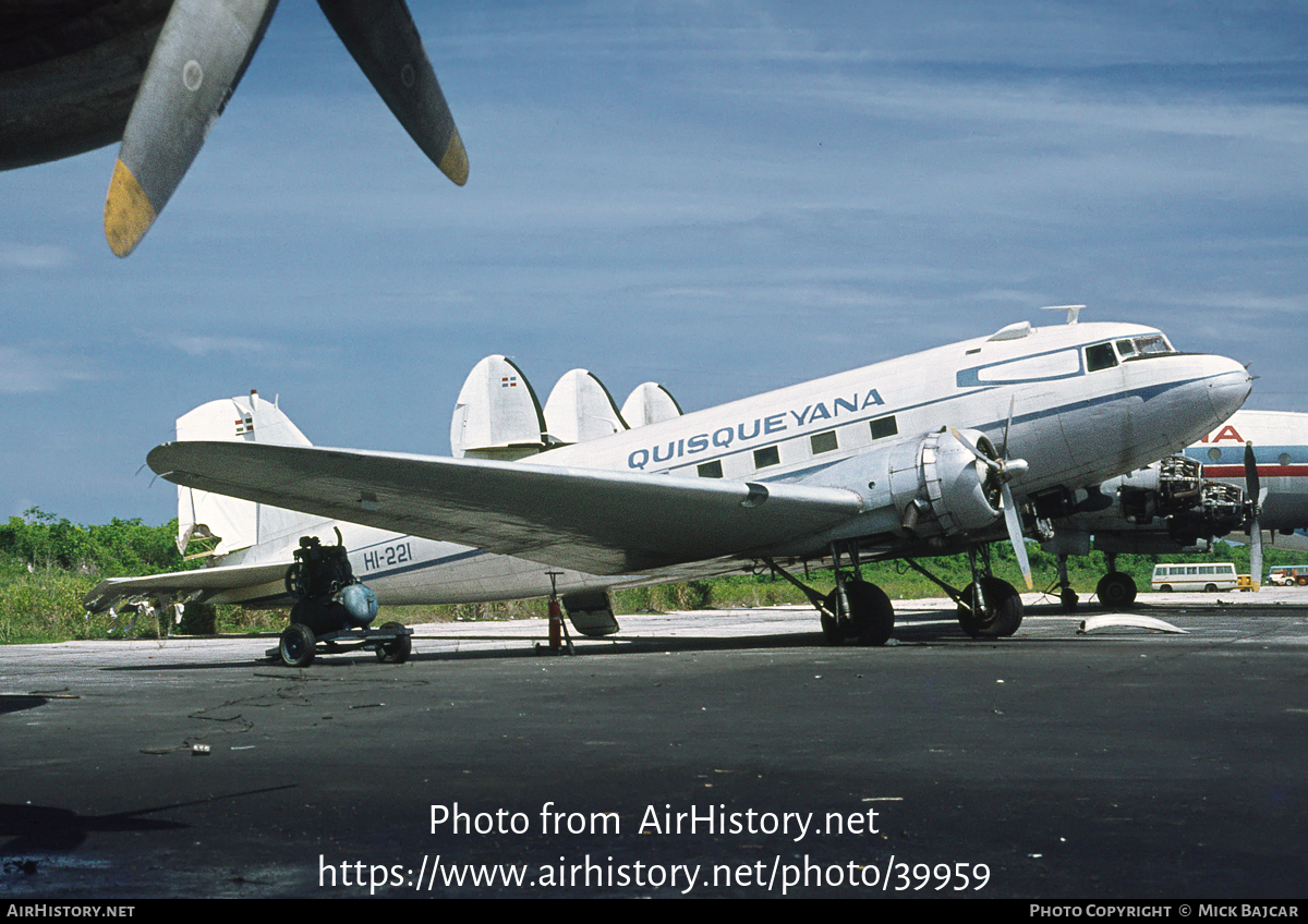 Aircraft Photo of HI-221 | Douglas C-49J | Aerovias Quisqueyana | AirHistory.net #39959