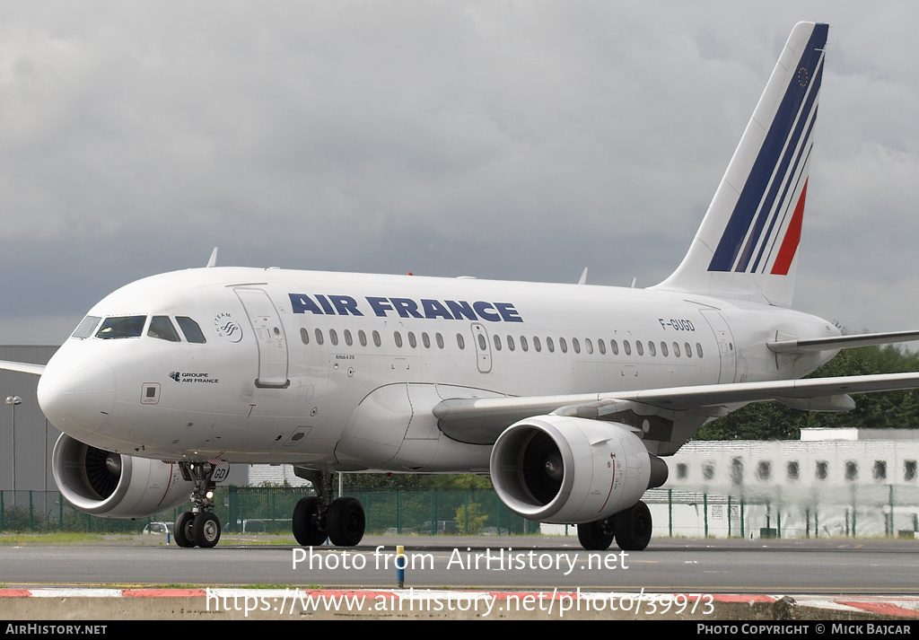 Aircraft Photo of F-GUGD | Airbus A318-111 | Air France | AirHistory.net #39973