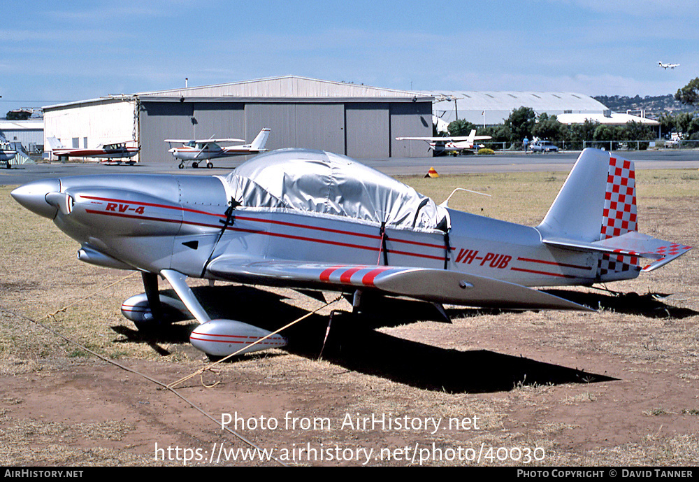 Aircraft Photo of VH-PUB | Van's RV-4 | AirHistory.net #40030