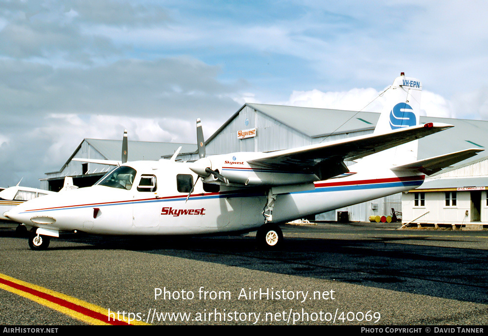 Aircraft Photo of VH-EPN | Aero Commander 500S Shrike Commander | Skywest Airlines | AirHistory.net #40069