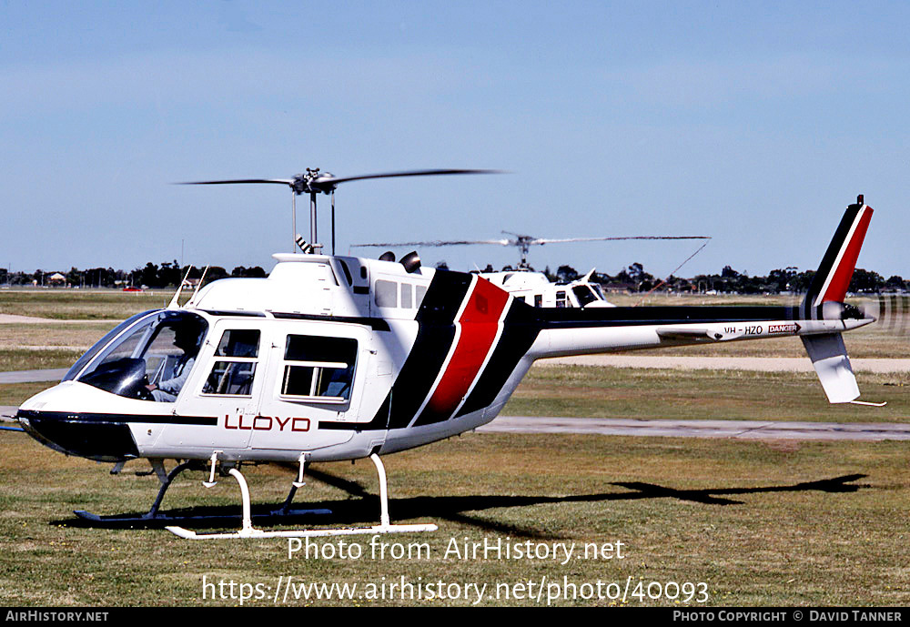 Aircraft Photo of VH-HZO | Bell 206B-3 JetRanger III | Lloyd Helicopters | AirHistory.net #40093