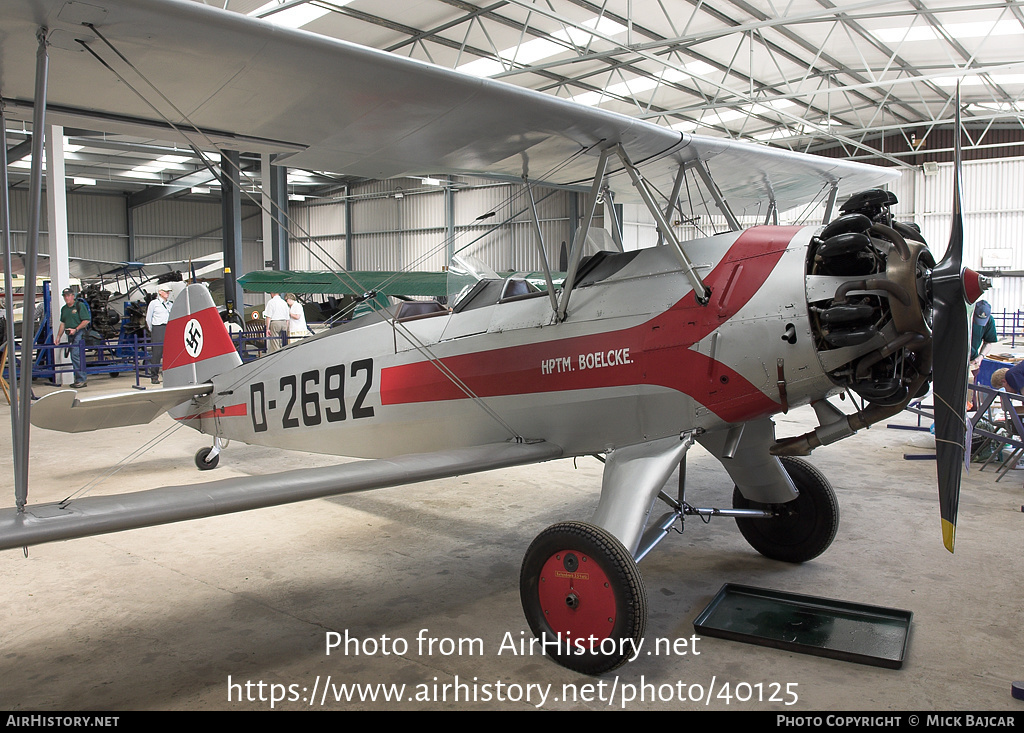 Aircraft Photo of G-STIG / D-2692 | Focke-Wulf Fw-44J Stieglitz | AirHistory.net #40125