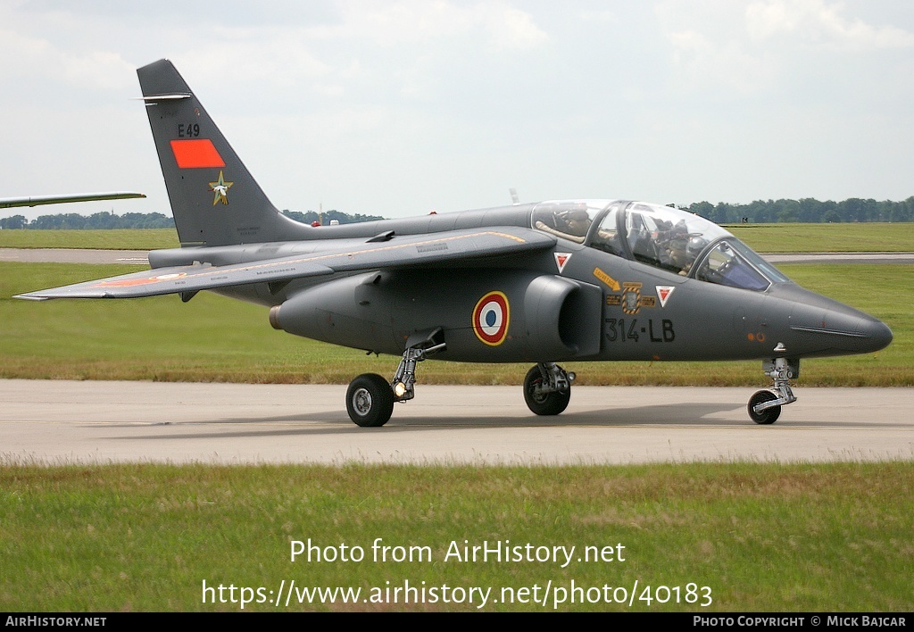 Aircraft Photo of E49 | Dassault-Dornier Alpha Jet E | France - Air Force | AirHistory.net #40183