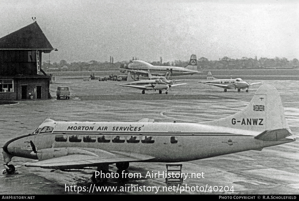 Aircraft Photo of G-ANWZ | De Havilland D.H. 114 Heron 1B | Morton Air Services | AirHistory.net #40204