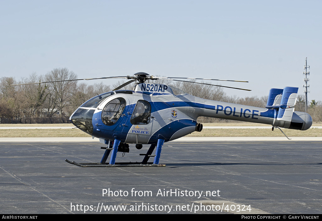 Aircraft Photo of N520AP | MD Helicopters MD-520N | Louisville Police | AirHistory.net #40324