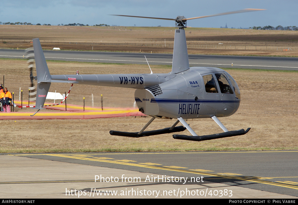 Aircraft Photo of VH-HYS | Robinson R-44 Clipper II | Heliflite | AirHistory.net #40383