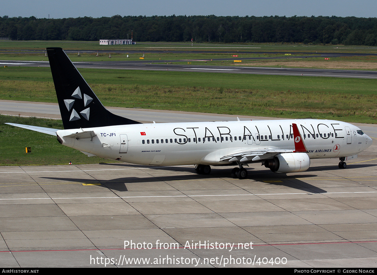 Aircraft Photo of TC-JFI | Boeing 737-8F2 | Turkish Airlines | AirHistory.net #40400