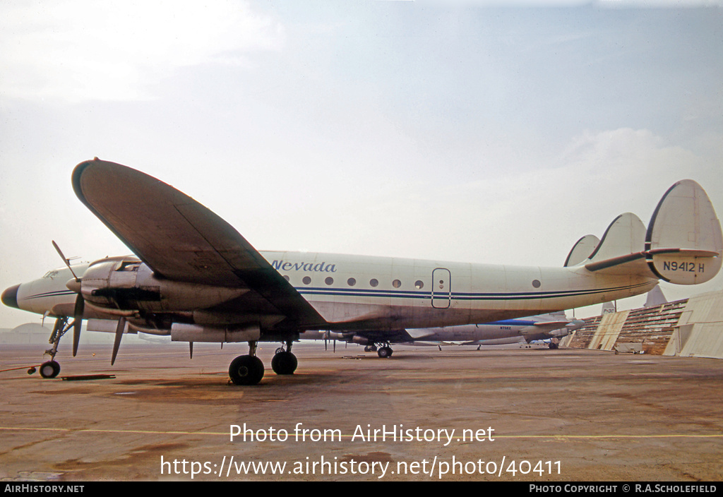 Aircraft Photo of N9412H | Lockheed L-049 Constellation | Air Nevada | AirHistory.net #40411