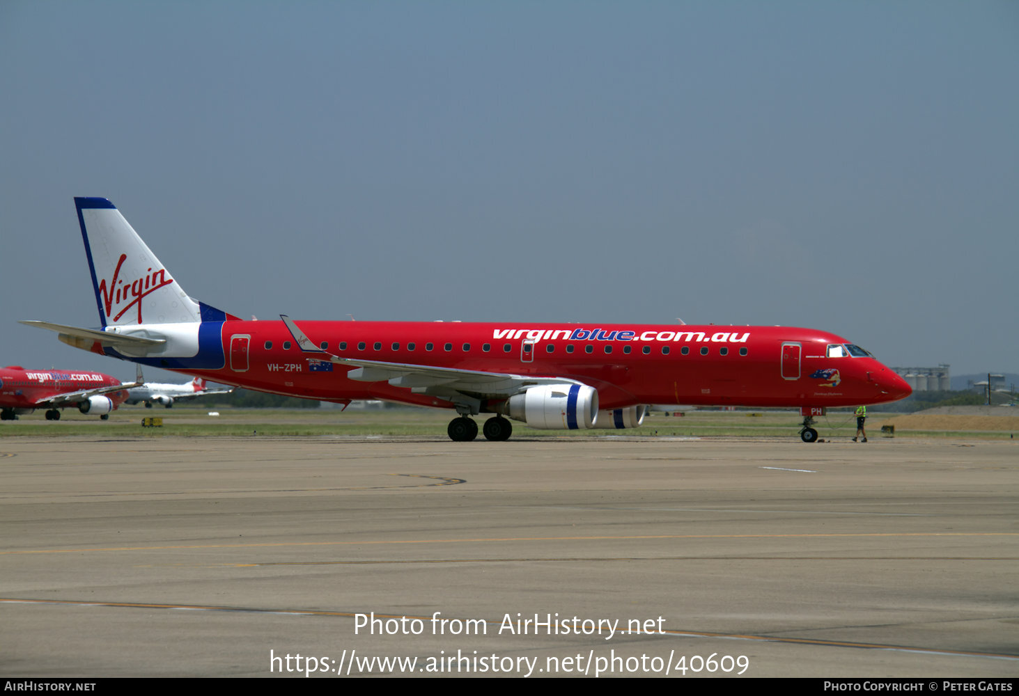 Aircraft Photo of VH-ZPH | Embraer 190AR (ERJ-190-100IGW) | Virgin Blue Airlines | AirHistory.net #40609