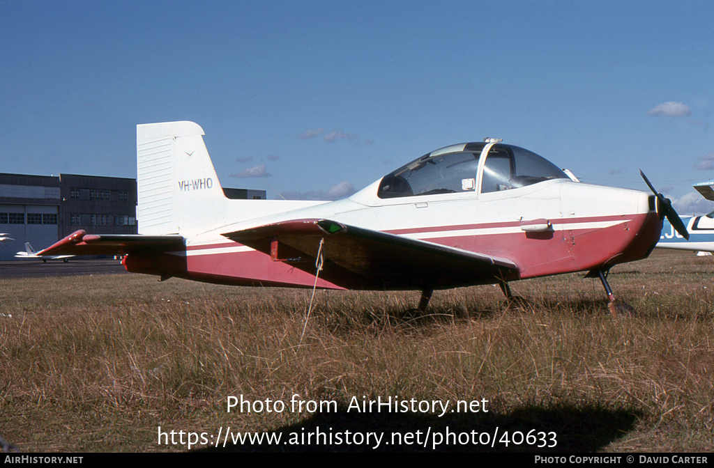 Aircraft Photo of VH-WHO | Victa Airtourer 100 | AirHistory.net #40633