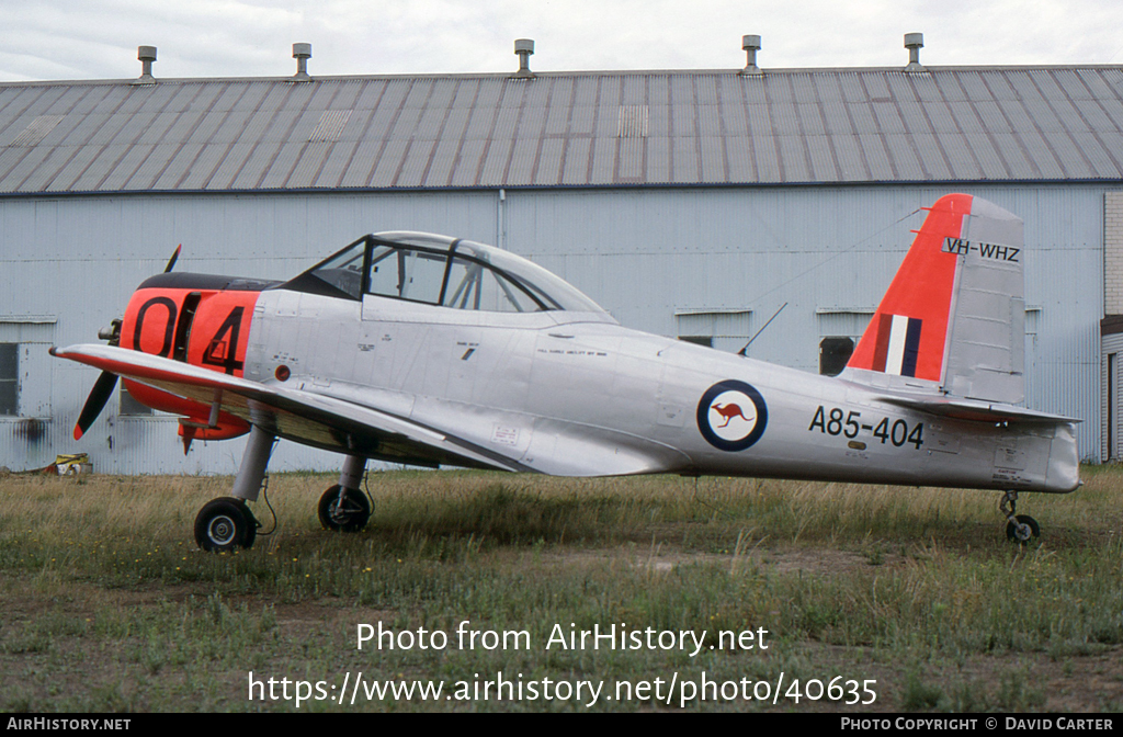 Aircraft Photo of VH-WHZ / A85-404 | Commonwealth CA-25 Winjeel | Australia - Air Force | AirHistory.net #40635