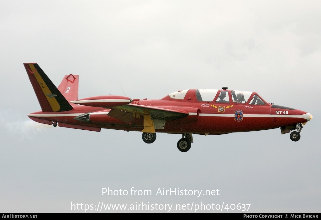 Aircraft Photo of MT48 | Fouga CM-170R Magister | Belgium - Air Force | AirHistory.net #40637