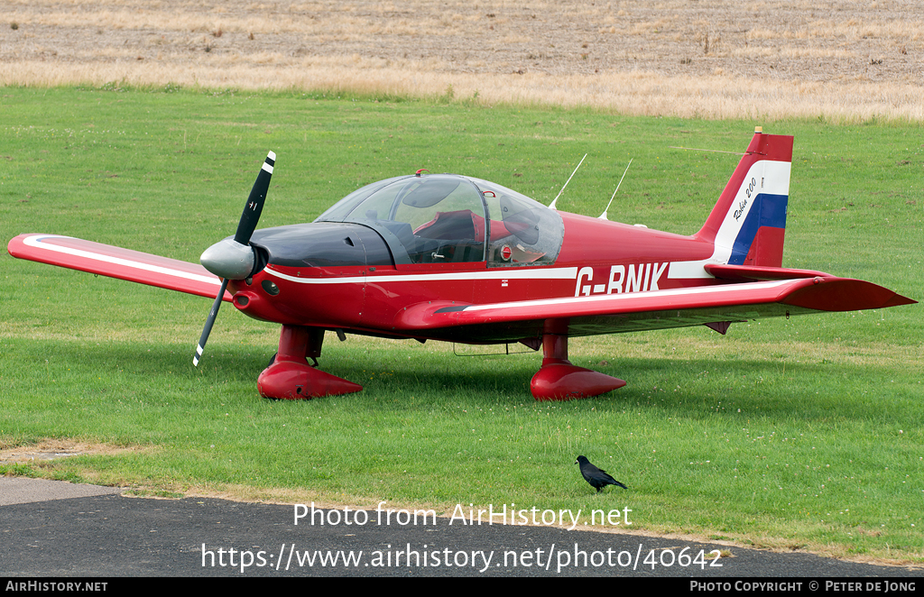 Aircraft Photo of G-BNIK | Robin HR-200-120 (Modified) | AirHistory.net #40642