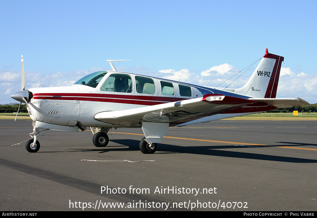 Aircraft Photo of VH-PIZ | Beech A36 Bonanza 36 | AirHistory.net #40702