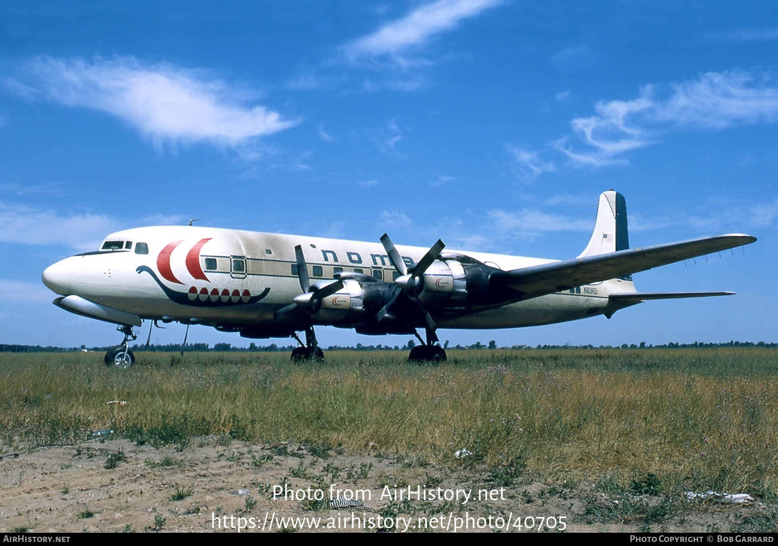 Aircraft Photo of N836D | Douglas DC-7B | Nomads Travel Club | AirHistory.net #40705