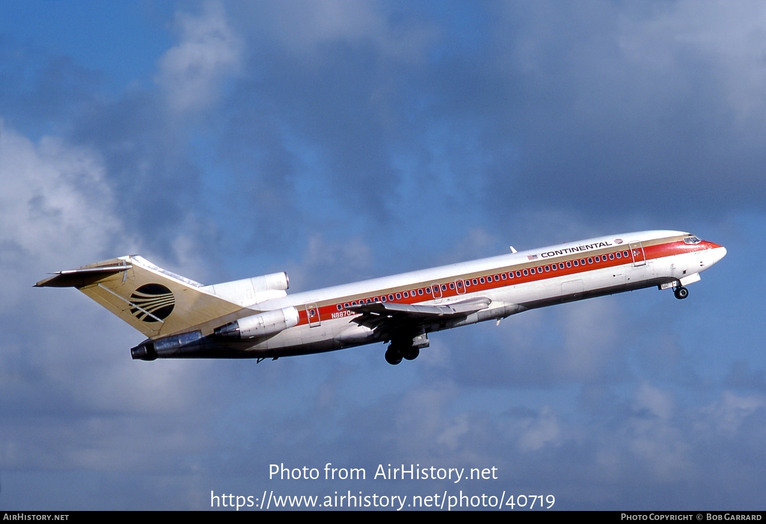 Aircraft Photo of N88704 | Boeing 727-224 | Continental Airlines | AirHistory.net #40719