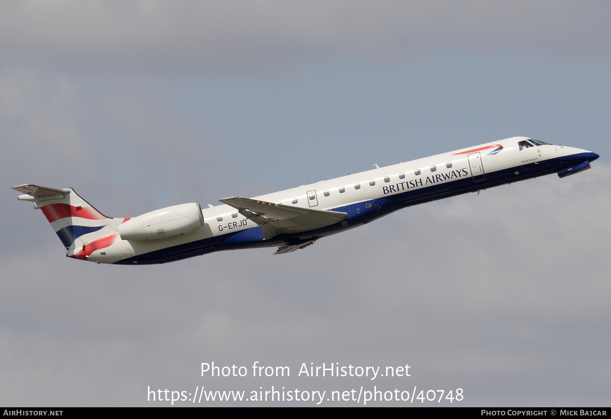 Aircraft Photo of G-ERJD | Embraer ERJ-145EP (EMB-145EP) | British Airways | AirHistory.net #40748