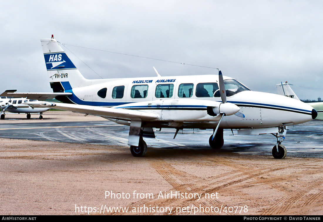 Aircraft Photo of VH-DVR | Piper PA-31-350 Navajo Chieftain | Hazelton Airlines | AirHistory.net #40778