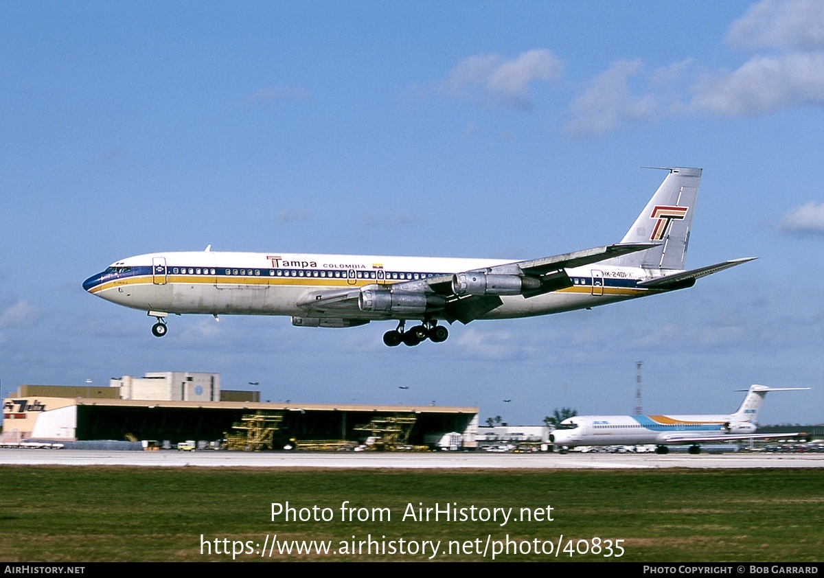 Aircraft Photo of HK-2401-X | Boeing 707-373C | TAMPA - Transportes Aéreos Mercantiles Panamericanos | AirHistory.net #40835