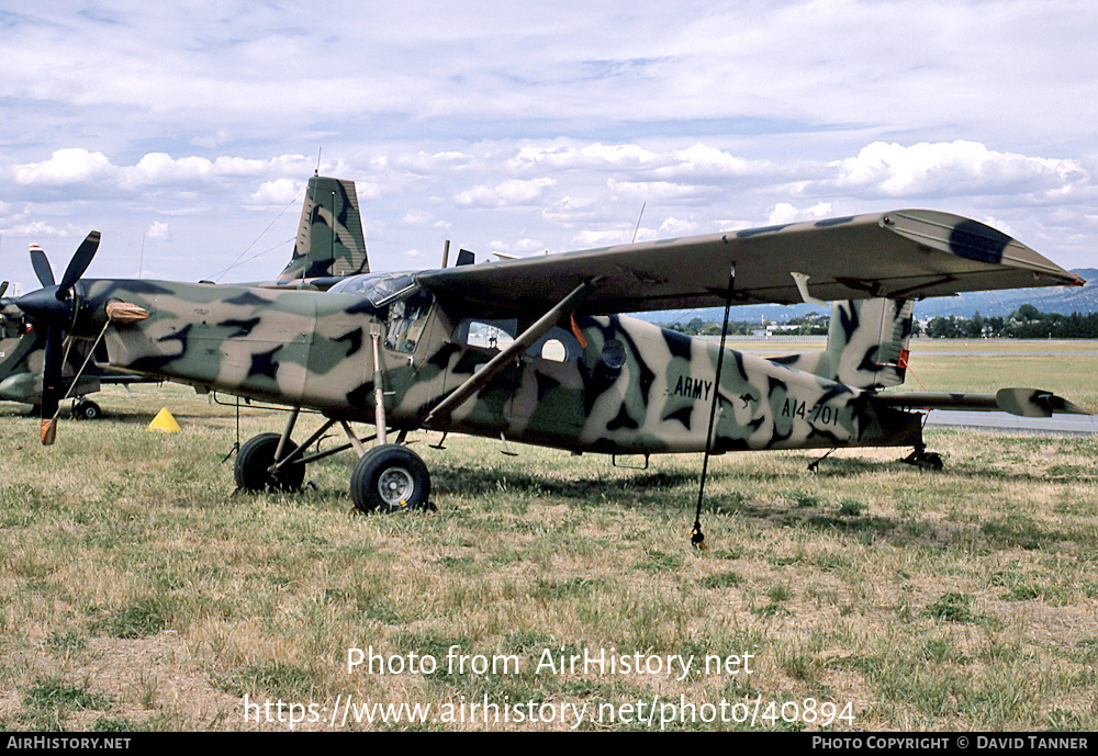 Aircraft Photo of A14-701 | Pilatus PC-6/B1-H2 Turbo Porter | Australia - Army | AirHistory.net #40894