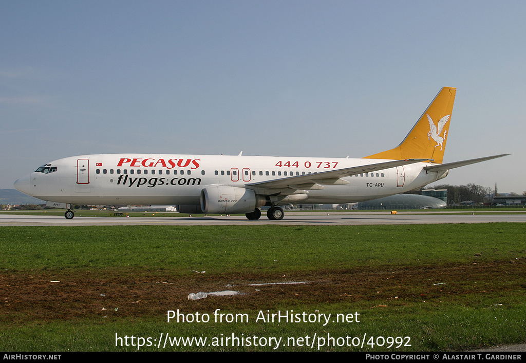 Aircraft Photo of TC-APU | Boeing 737-82R | Pegasus Airlines | AirHistory.net #40992