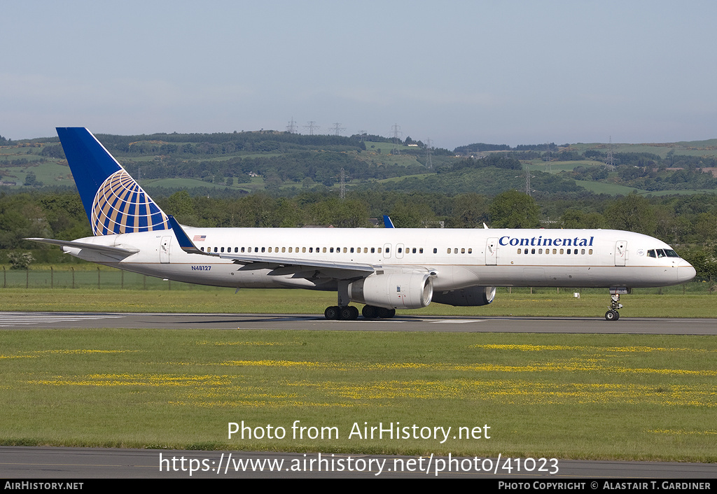 Aircraft Photo of N48127 | Boeing 757-224 | Continental Airlines | AirHistory.net #41023