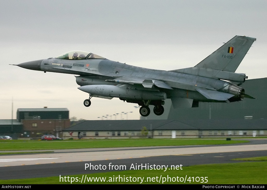 Aircraft Photo of FA-100 | General Dynamics F-16AM Fighting Falcon | Belgium - Air Force | AirHistory.net #41035