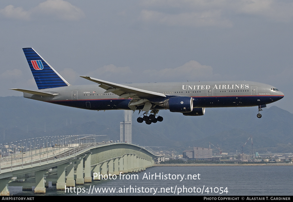 Aircraft Photo of N799UA | Boeing 777-222/ER | United Airlines | AirHistory.net #41054