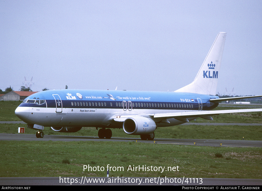 Aircraft Photo of PH-BXA | Boeing 737-8K2 | KLM - Royal Dutch Airlines | AirHistory.net #41113