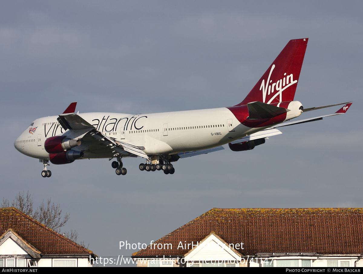 Aircraft Photo of G-VBIG | Boeing 747-4Q8 | Virgin Atlantic Airways | AirHistory.net #41147