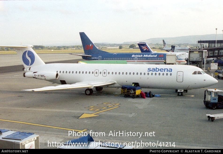 Aircraft Photo of G-AVMK | BAC 111-510ED One-Eleven | Sabena | AirHistory.net #41214