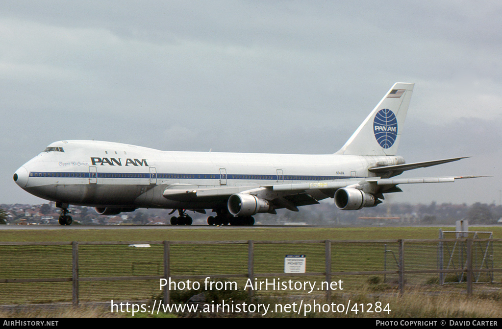 Aircraft Photo of N741PA | Boeing 747-121 | Pan American World Airways - Pan Am | AirHistory.net #41284