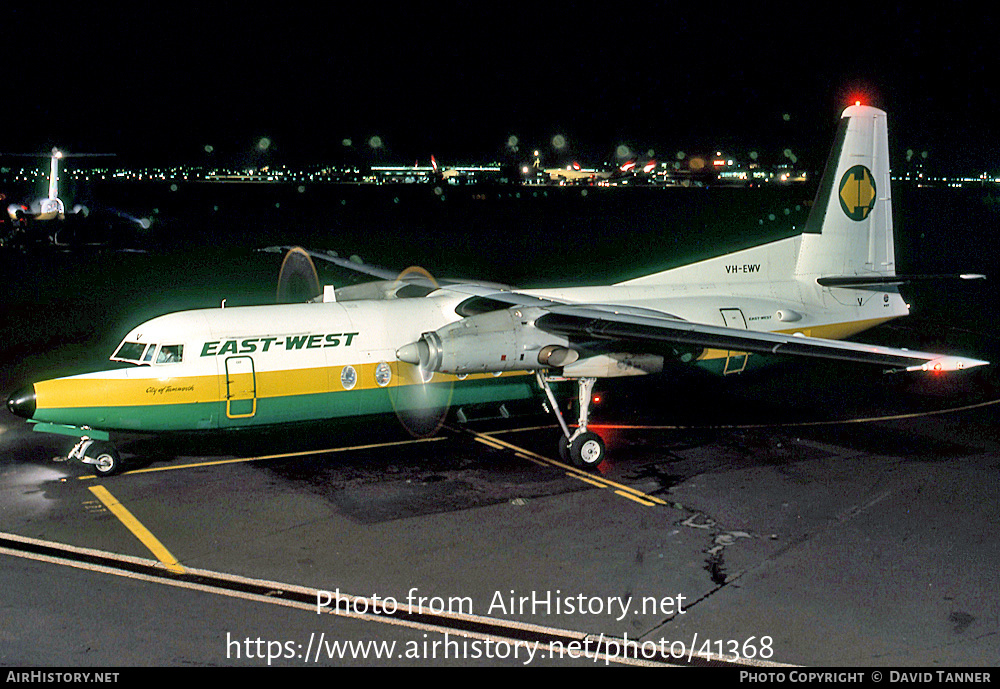 Aircraft Photo of VH-EWV | Fokker F27-500 Friendship | East-West Airlines | AirHistory.net #41368