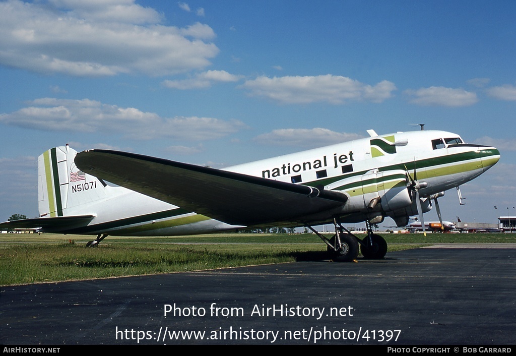 Aircraft Photo of N51071 | Douglas DC-3A | National Jet Services | AirHistory.net #41397