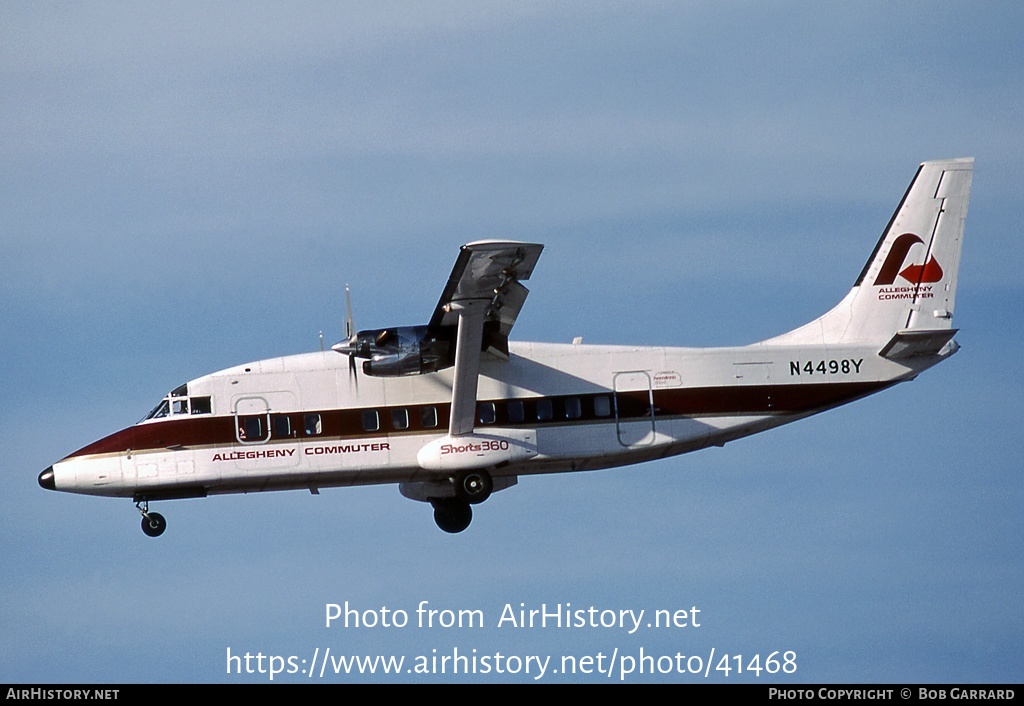 Aircraft Photo of N4498Y | Short 360-100 | Allegheny Commuter | AirHistory.net #41468