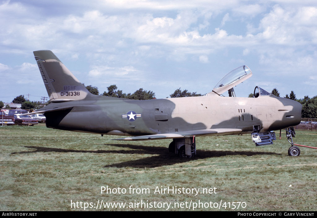 Aircraft Photo of 53-1338 / 0-31338 | North American F-86H Sabre | USA - Air Force | AirHistory.net #41570