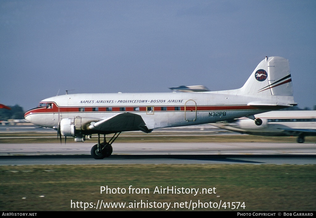 Aircraft Photo of N32PB | Douglas C-53B Skytrooper | Naples Airlines & Provincetown-Boston Airline | AirHistory.net #41574