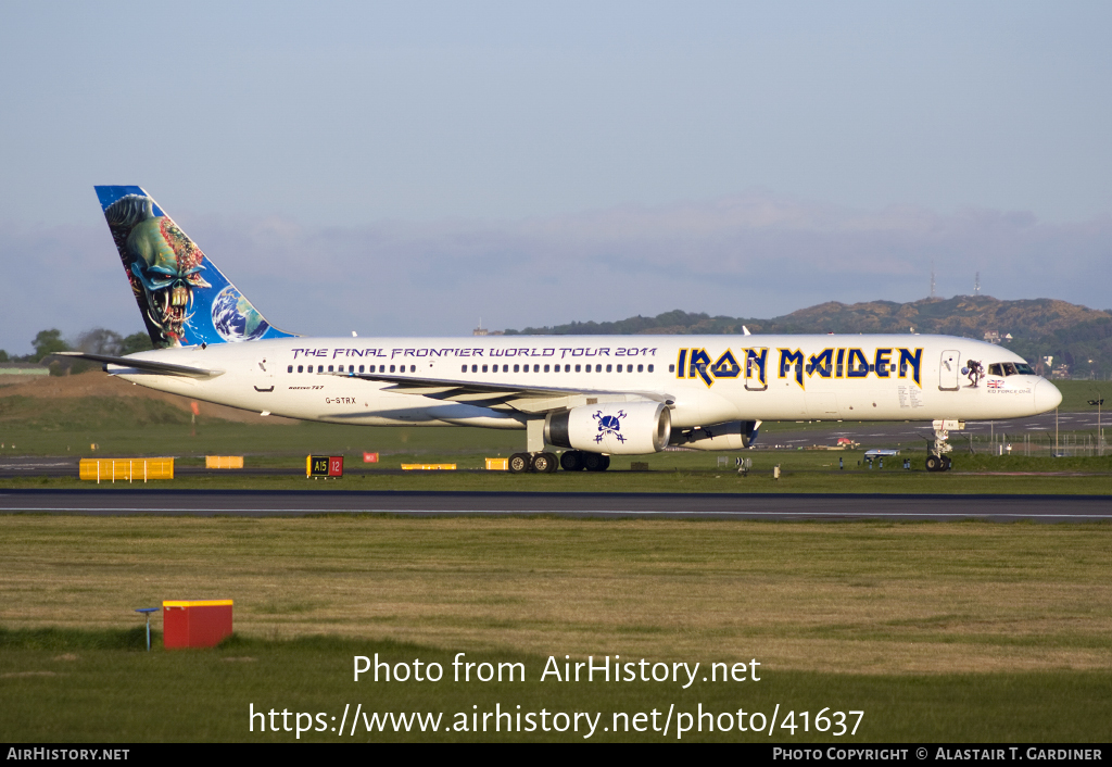 Aircraft Photo of G-STRX | Boeing 757-2Q8 | Iron Maiden | AirHistory.net #41637