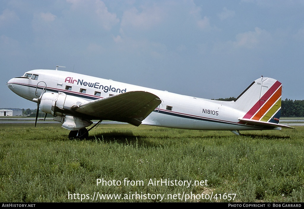 Aircraft Photo of N18105 | Douglas DST-A-207 | Air New England | AirHistory.net #41657