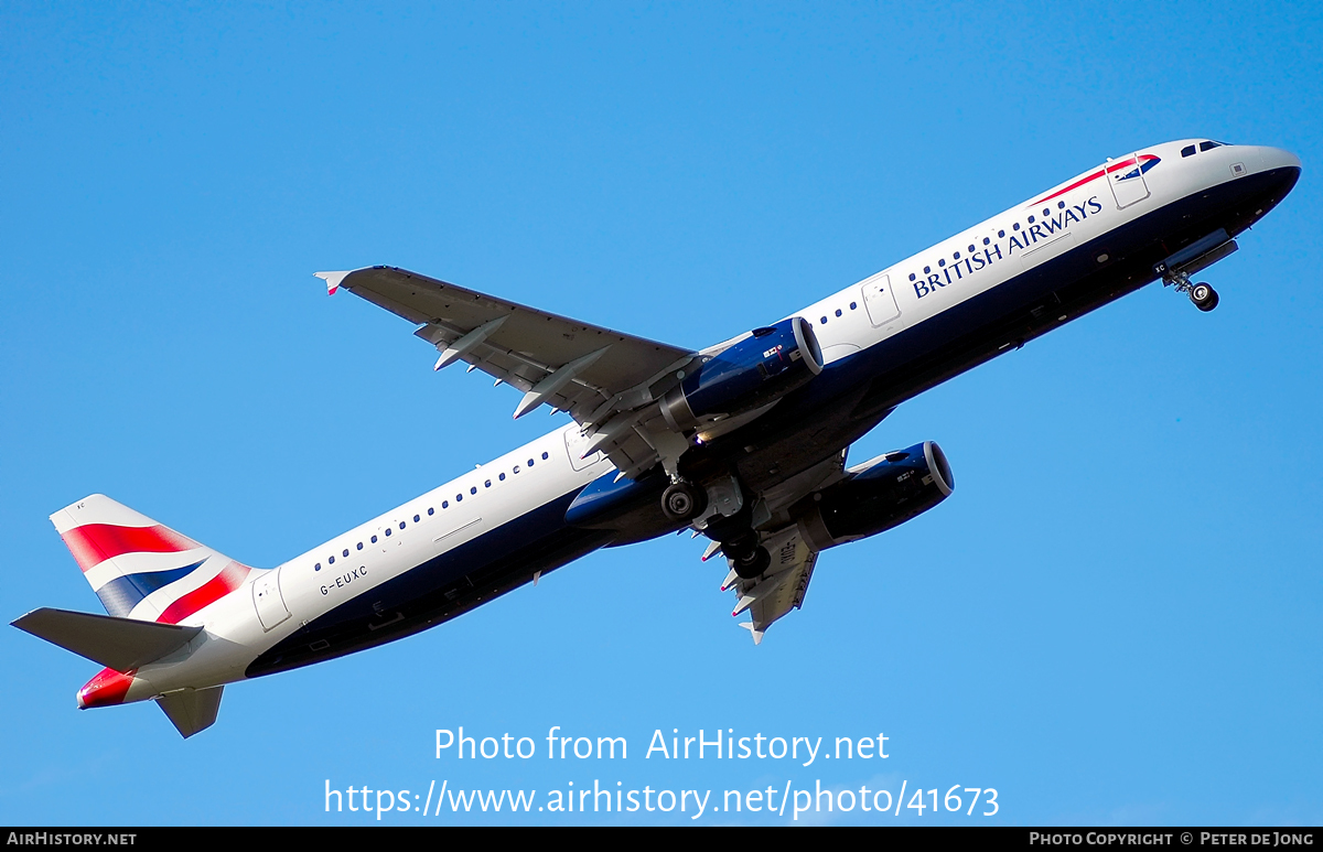 Aircraft Photo of G-EUXC | Airbus A321-231 | British Airways | AirHistory.net #41673
