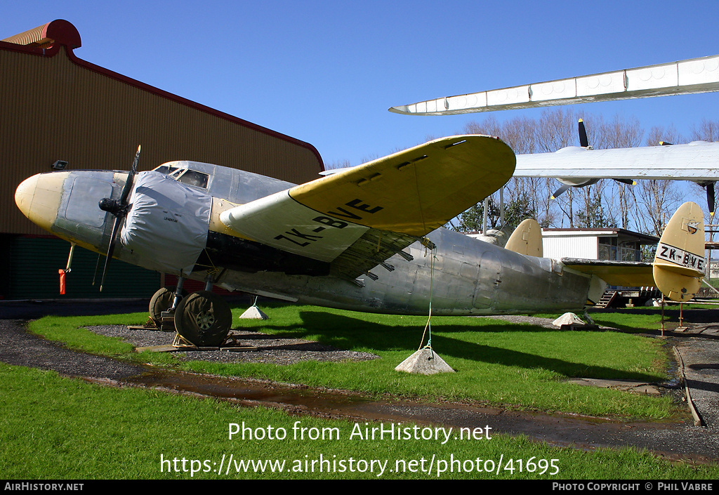 Aircraft Photo of ZK-BVE | Lockheed 18-10 Lodestar | AirHistory.net #41695