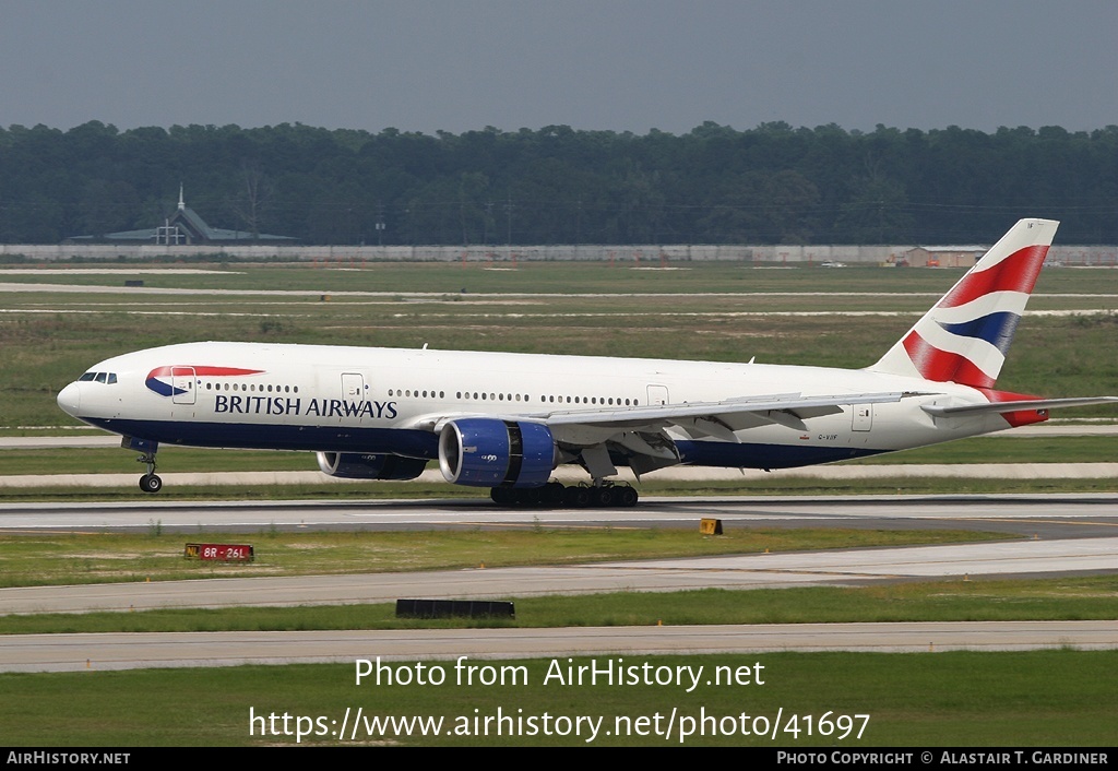 Aircraft Photo of G-VIIF | Boeing 777-236/ER | British Airways | AirHistory.net #41697