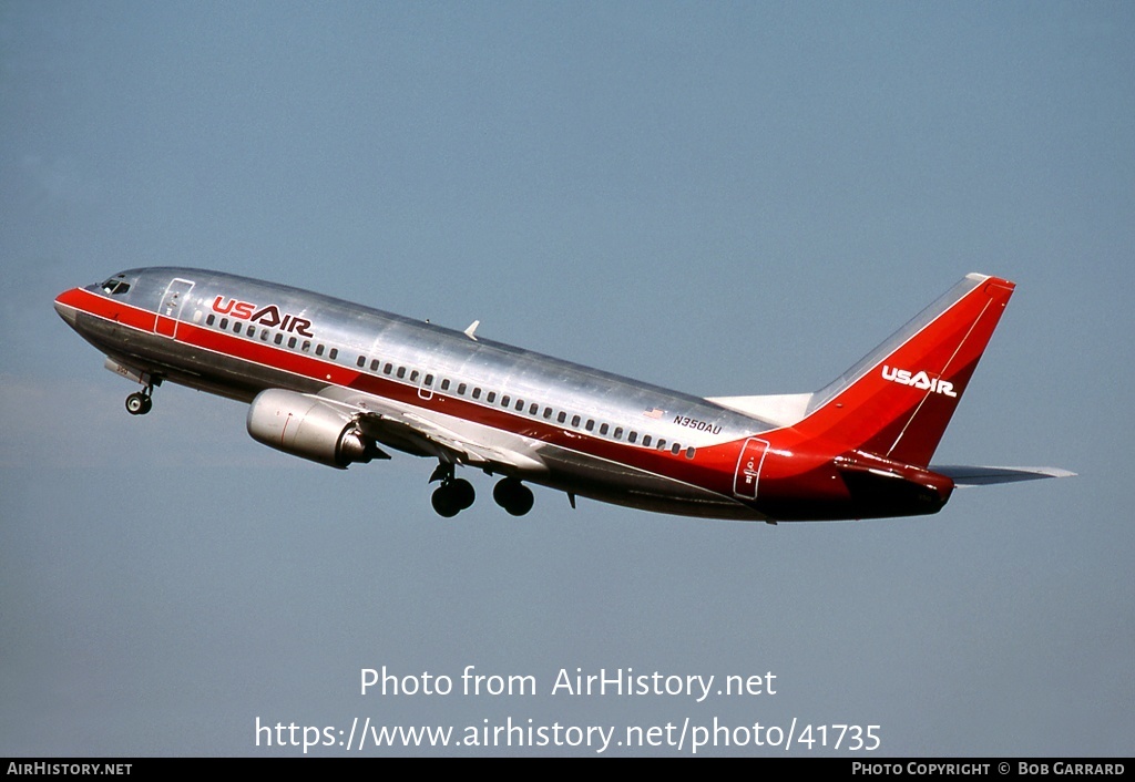 Aircraft Photo of N350AU | Boeing 737-3B7 | USAir | AirHistory.net #41735