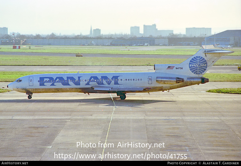 Aircraft Photo of N4736 | Boeing 727-235 | Pan American World Airways - Pan Am | AirHistory.net #41755