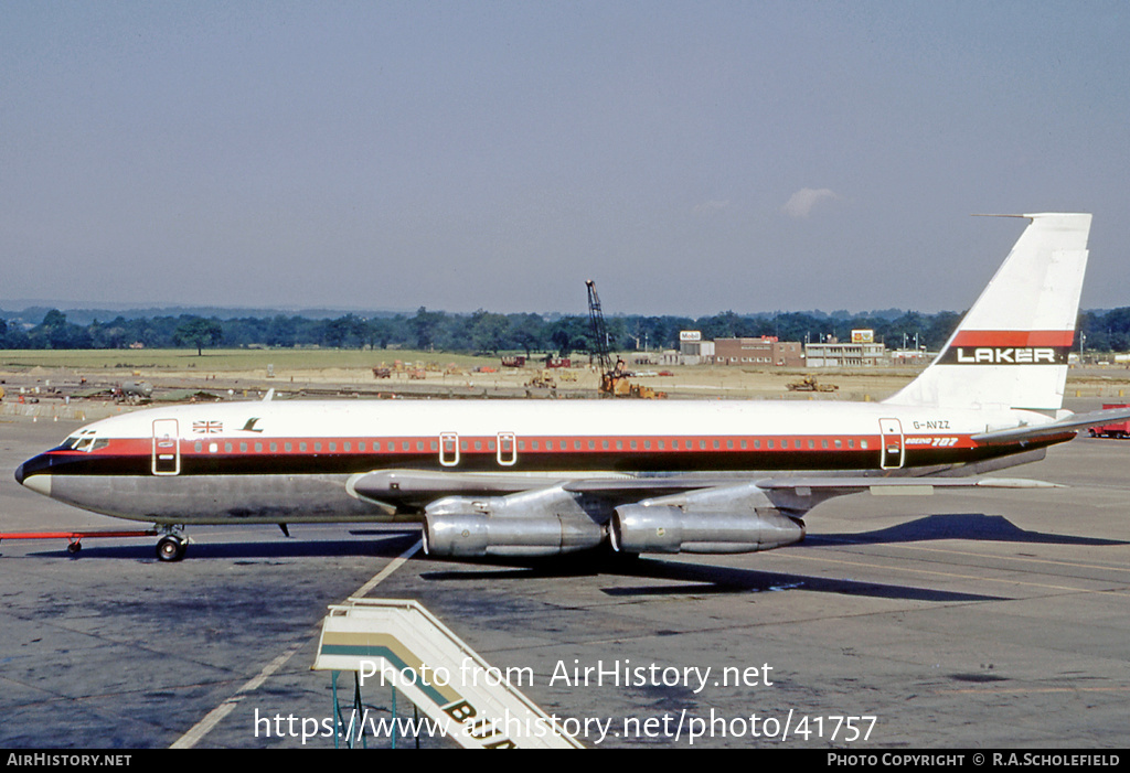 Aircraft Photo of G-AVZZ | Boeing 707-138B | Laker Airways | AirHistory.net #41757