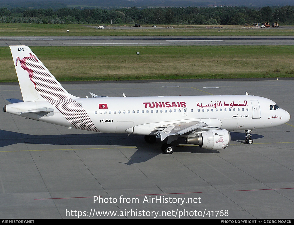 Aircraft Photo of TS-IMO | Airbus A319-114 | Tunisair | AirHistory.net #41768