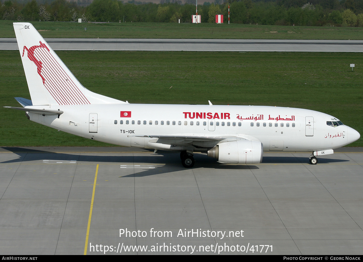 Aircraft Photo of TS-IOK | Boeing 737-6H3 | Tunisair | AirHistory.net #41771