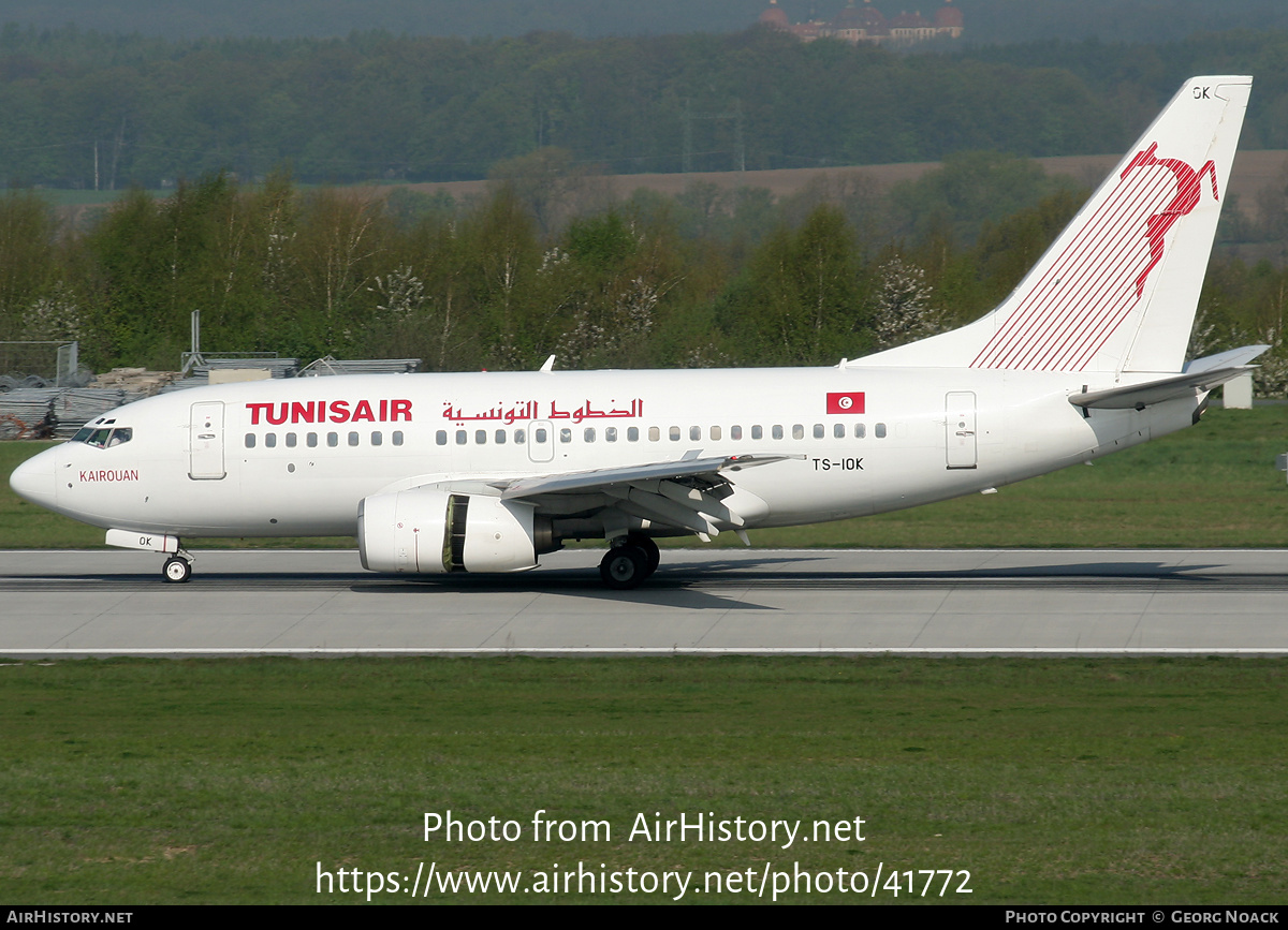 Aircraft Photo of TS-IOK | Boeing 737-6H3 | Tunisair | AirHistory.net #41772