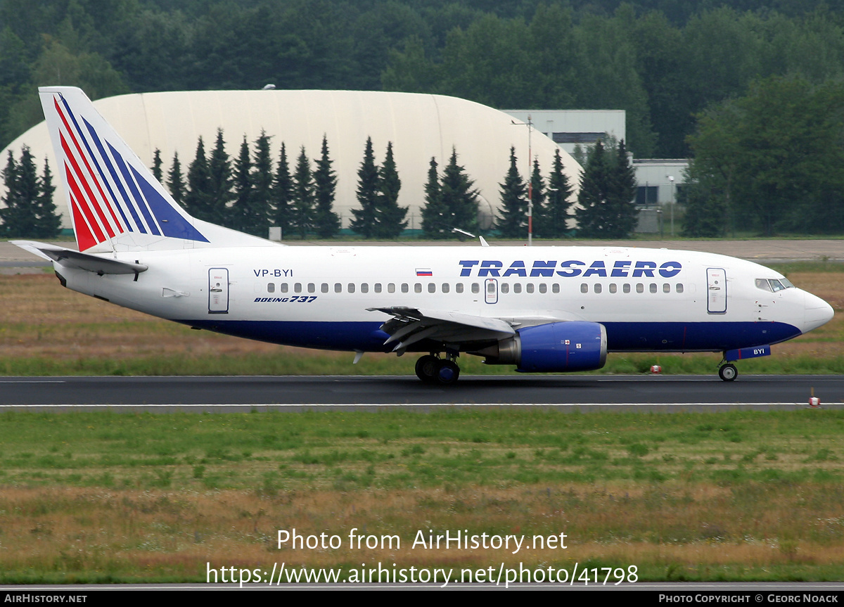 Aircraft Photo of VP-BYI | Boeing 737-524 | Transaero Airlines | AirHistory.net #41798