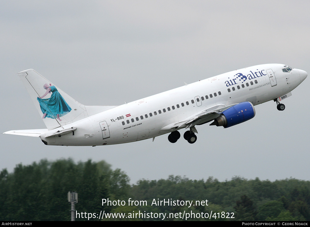 Aircraft Photo of YL-BBD | Boeing 737-53S | AirBaltic | AirHistory.net #41822